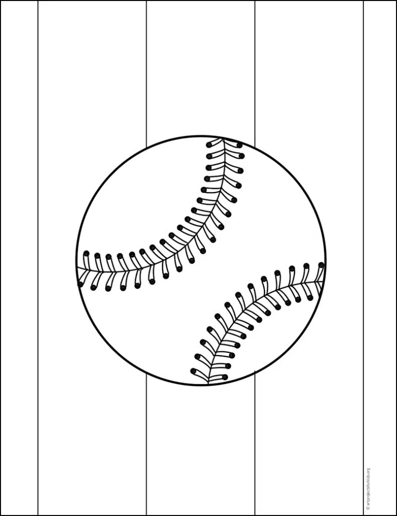 Baseball Coloring page, available as a free download.