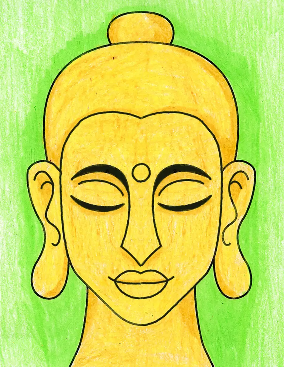 Easy How to Draw Buddha Tutorial