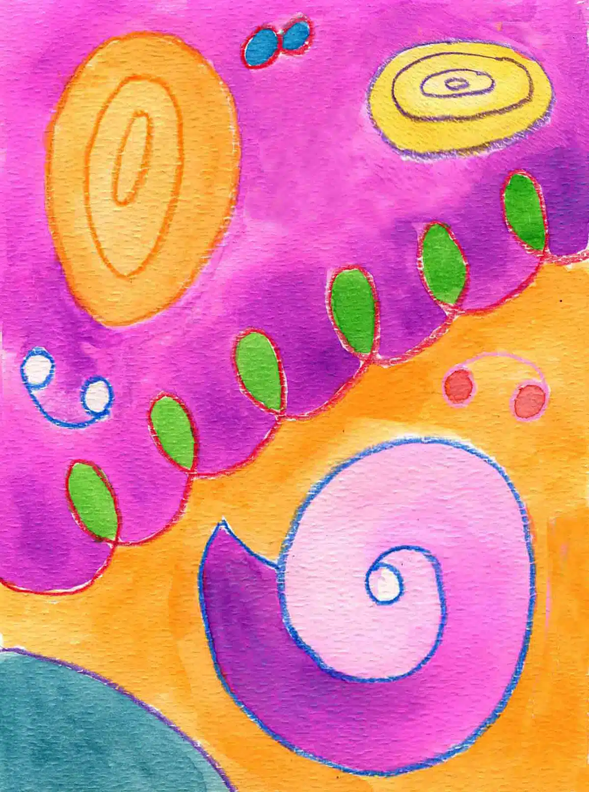 Easy Hilma af Klint Art Project and Coloring Page