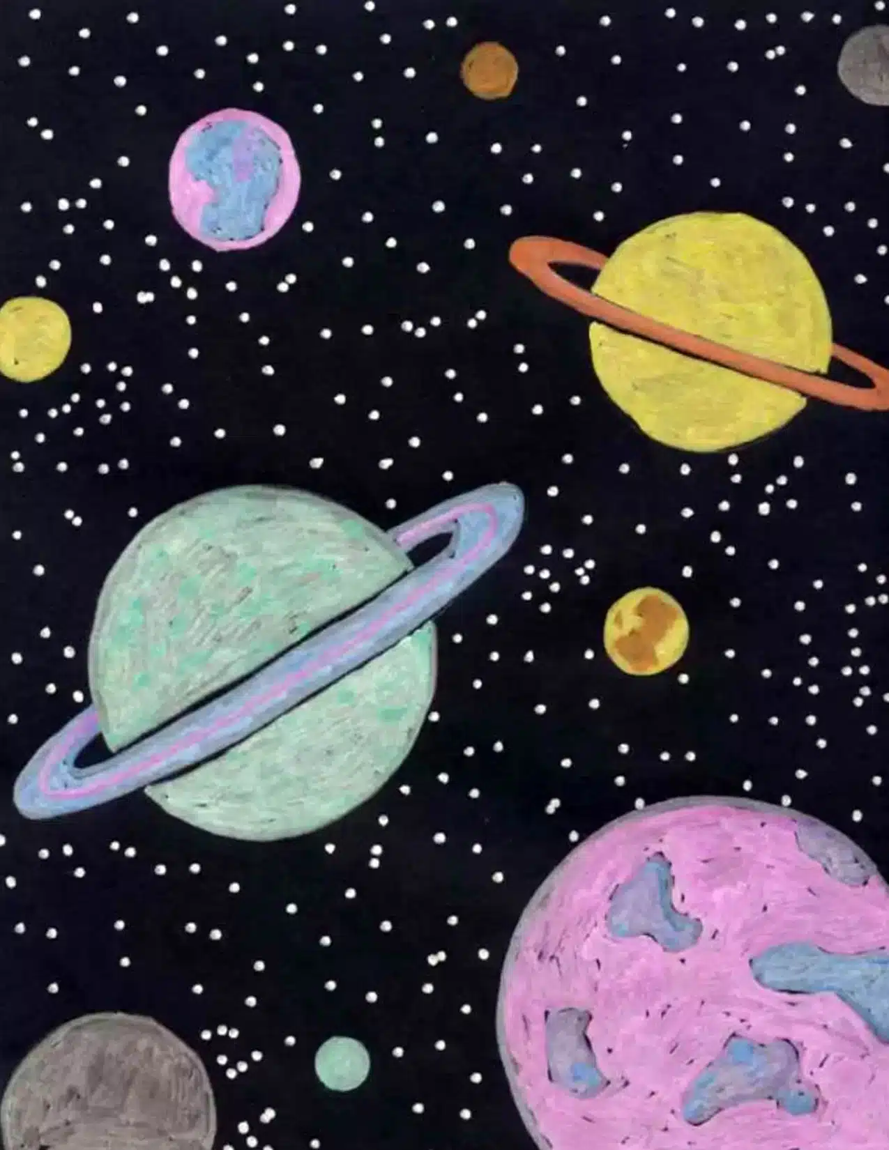 Easy How to Draw Planets Tutorial and Planets Coloring Page