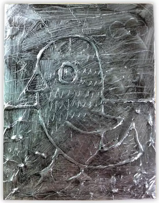 Glue and Foil Art