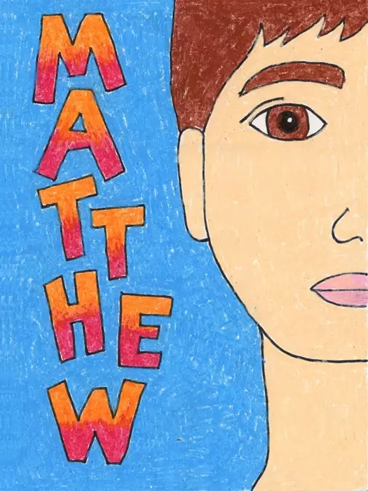 Portrait drawing for kids