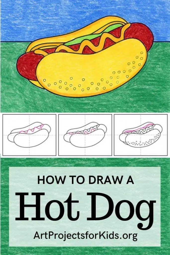 How to Draw a Hot Dog