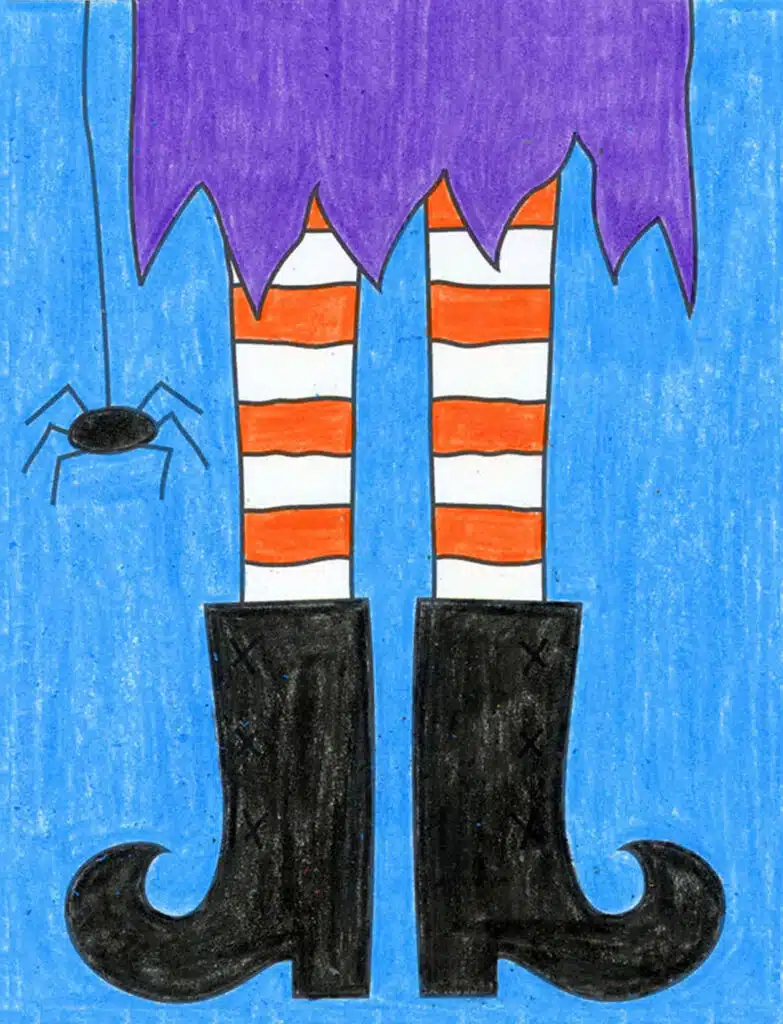 Learn how to draw a witch with the help of step by step instructions.