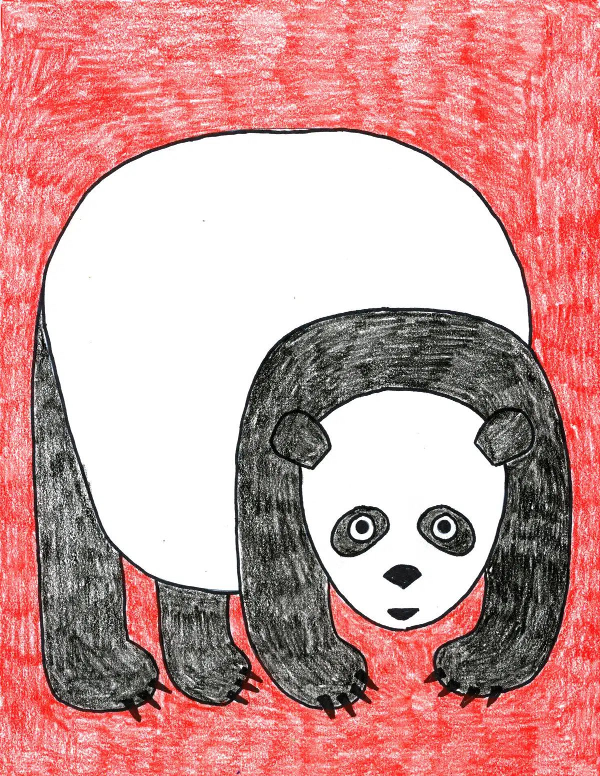 How to Draw like Eric Carle Tutorial and Eric Carle Coloring Page