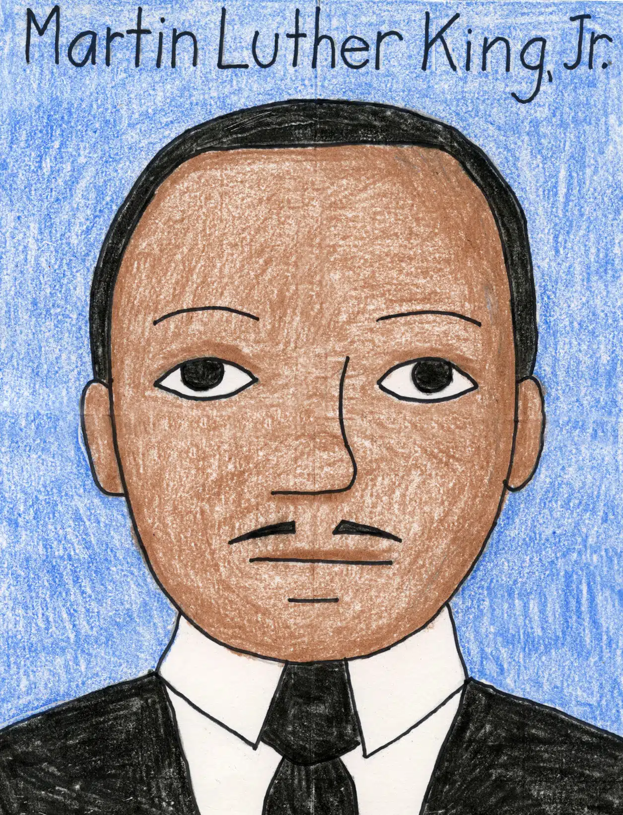 How to Draw Martin Luther King Jr. – Easy Directed Drawing Lesson for Kids