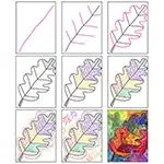 Leaf Pattern Drawing tutorial
