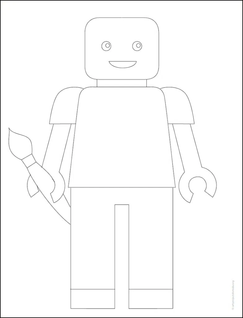 Lego Tracing page, available as a free download.