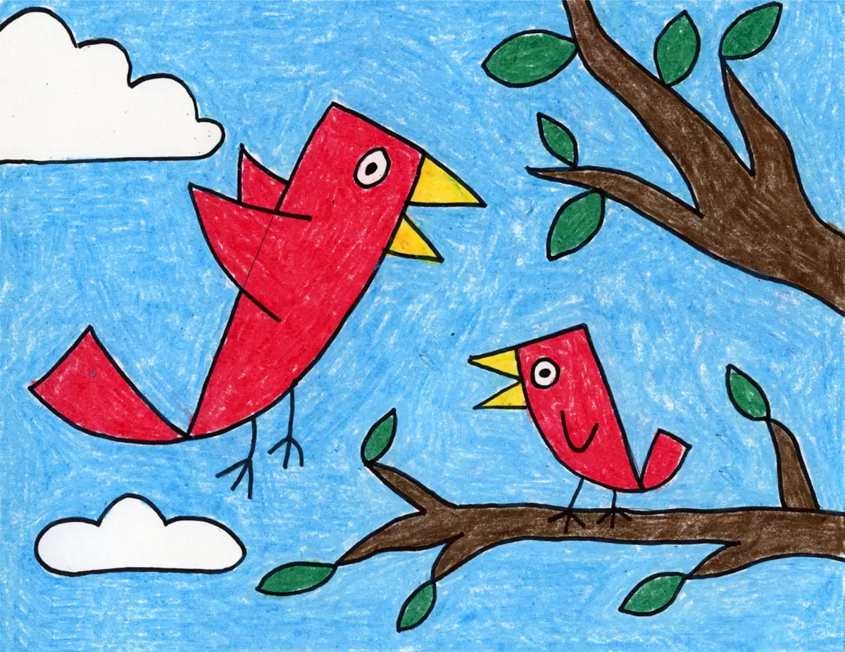 Easy Mother’s Day Drawing Idea Tutorial and Mother’s Day Coloring Page