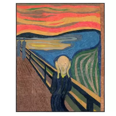 The Scream art lesson
