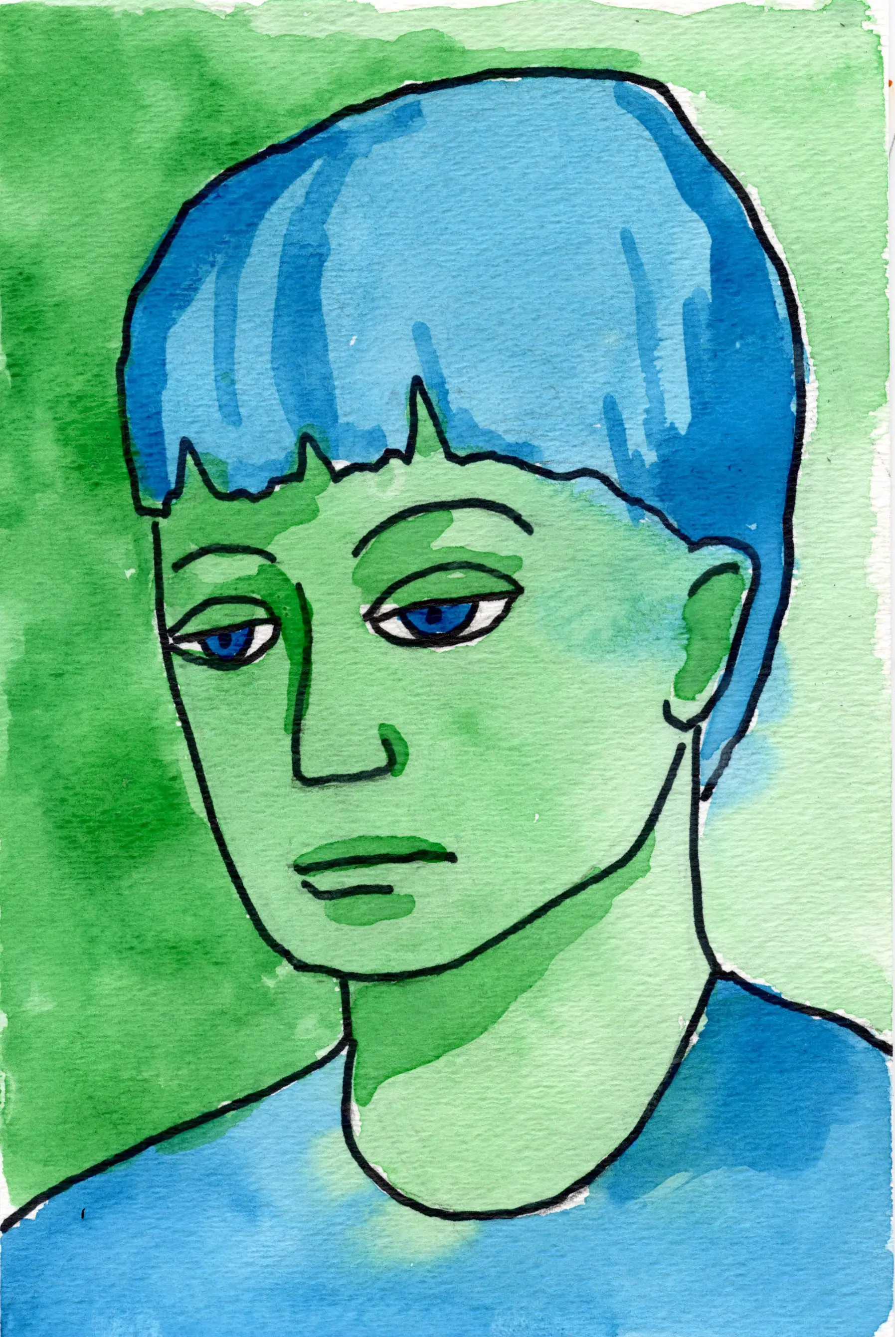 Easy Picasso Blue Period Painting Tutorial