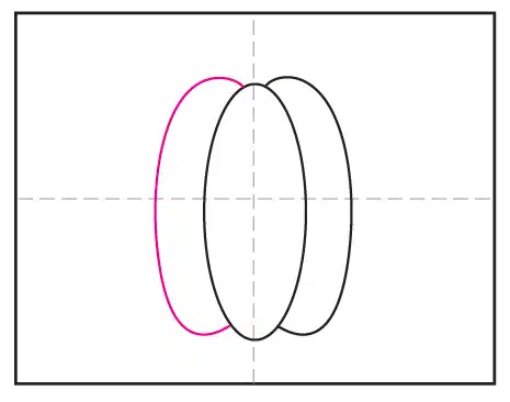 Continue to draw a Pumpkin by adding another side.