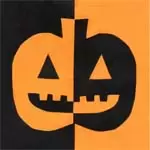 Easy collage pumpkin art project