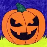 Draw a Jack-o-Lantern