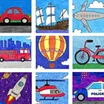 Transportation Drawing for Kids