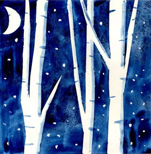 Easy How to Paint Birch Trees Tutorial